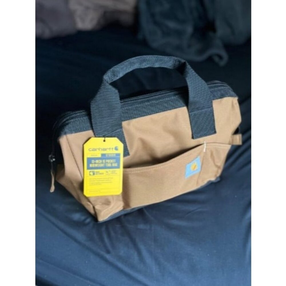 Midweight, Durable Water-Resistant, Tool Storage Bag, Brown, Medium